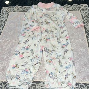 0-3 months. Convertible coverall/gown.